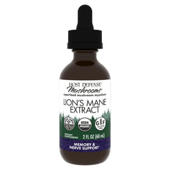 Host Defense Lions Mane Extract bottle label