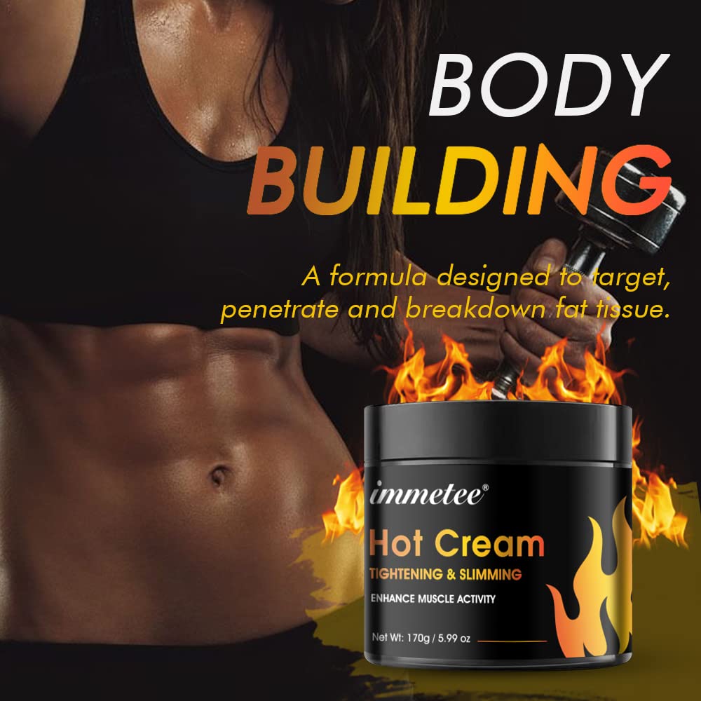 Cream massaged onto the abdomen