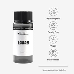 Hotel Collection Bonbori diffuser oil pour demonstrates easy scent setup for diffusion.