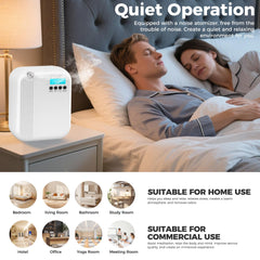 White waterless essential oil diffuser for home and office