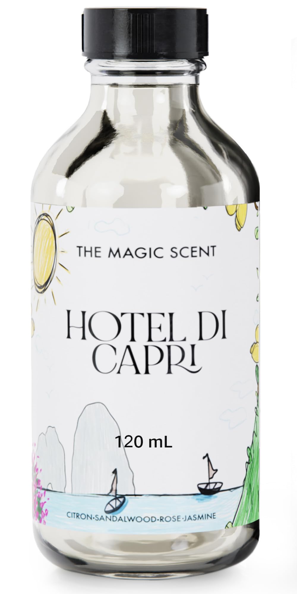 The Magic Scent Hotel Di Capri diffuser oil bottle with label, 4 fl oz (120 mL)