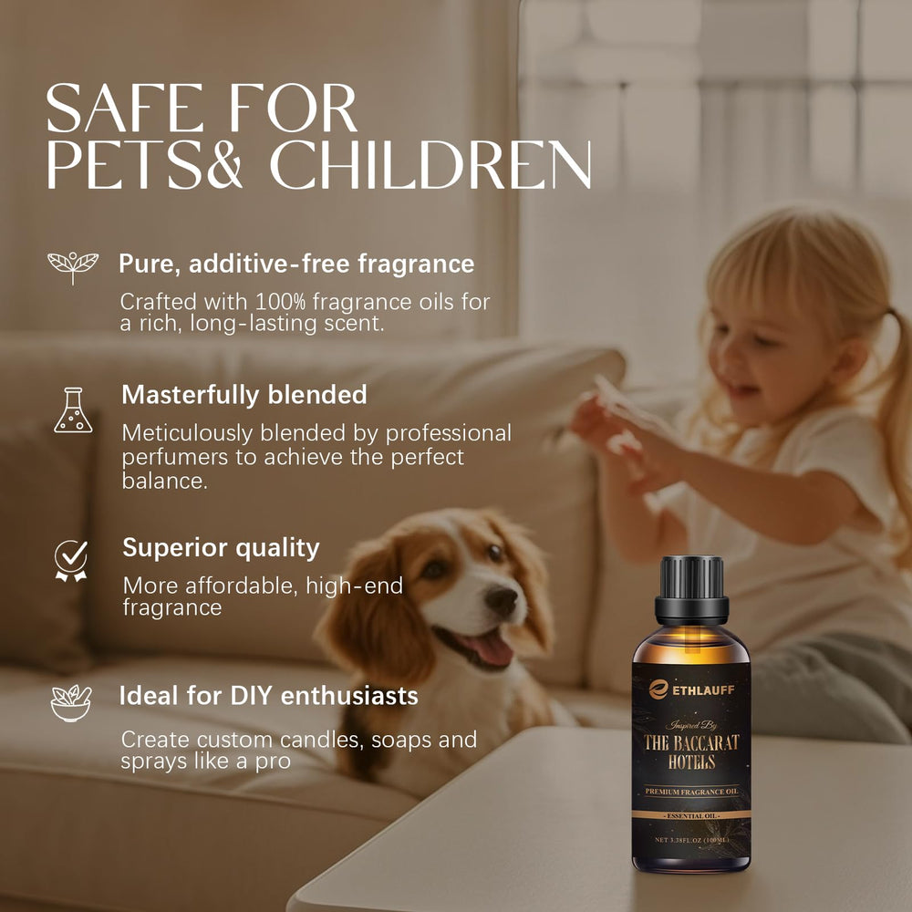 Notes of saffron and jasmine in diffuser oil with amberwood