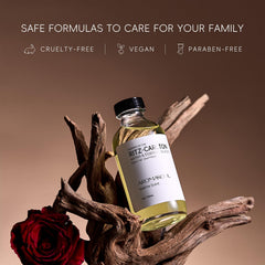 Close-up of Ritz-Carlton inspired diffuser oil bottle
