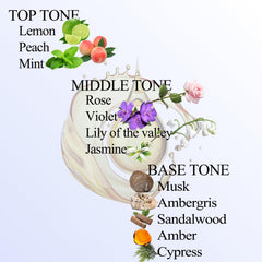 Close-up of Roy Tranquility hotel-inspired diffuser oil bottle