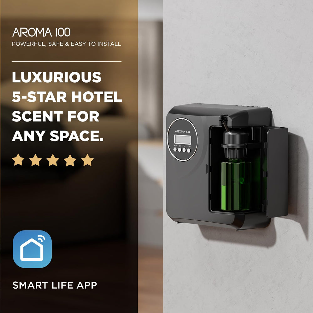 Hotel and office scent diffuser in black for large spaces