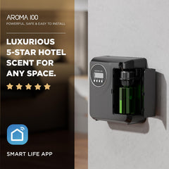 Hotel and office scent diffuser in black for large spaces