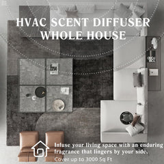 Wall-mounted diffuser with HVAC duct adapter