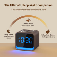 HOUSBAY 24-sound library interface to customize your sleep ambience.