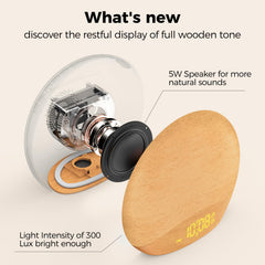 Housbay Sunrise Alarm Clock bedroom setup creating calm ambience.