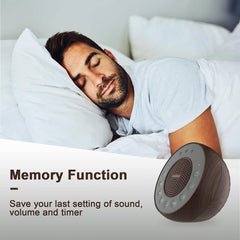 HOUSBAY white-noise-machine ac-usb-power offers flexible power on the go.