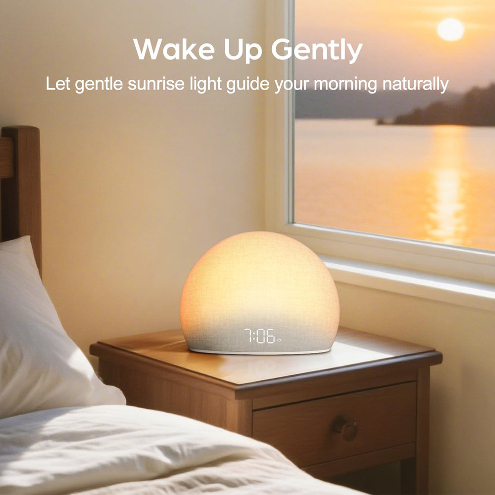 HOUSBAY White Noise Sound Machine helps mask distractions for deeper rest.