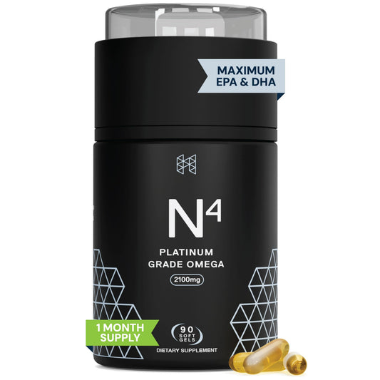 HPN N(4) Icelandic Omega-3 Fish Oil bottle label, 90 softgels