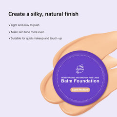 HRTTUO peptide air cushion foundation satin finish adds a natural glow.