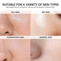 HRTTUO foundation texture detail highlights even tone and softness.