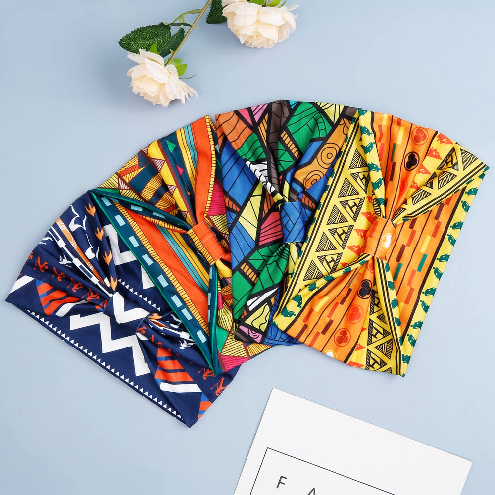 Huachi wide headbands soft polyester-spandex blend for sweat-wicking comfort.