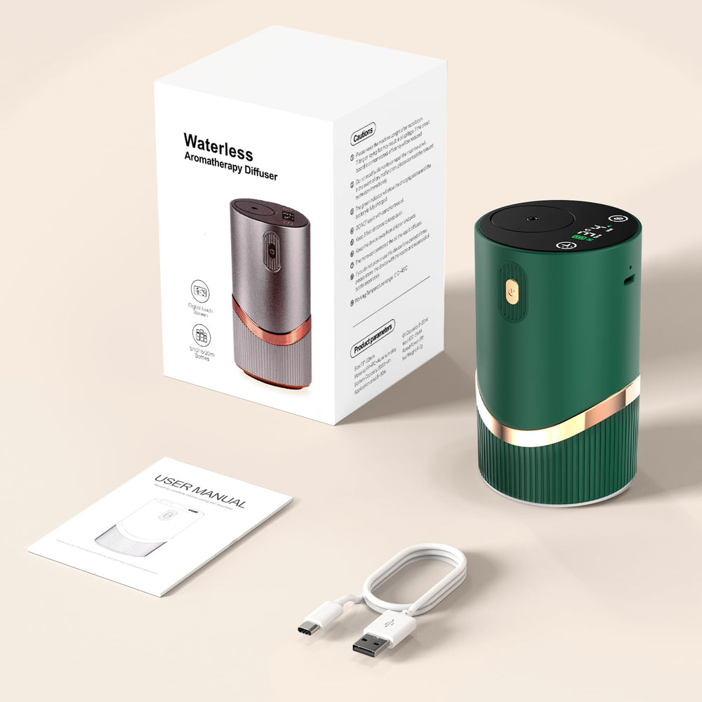 Huachuang waterless diffuser green finish complements modern spaces