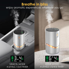Huachuang waterless diffuser touch-controls emphasize quick, customizable scent levels