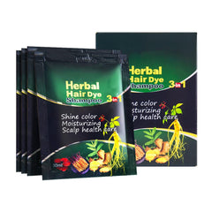 HUDABABY black hair dye shampoo travel-size pack for gray coverage on the go