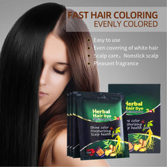 HUDABABY gray hair coverage application demonstrates even color