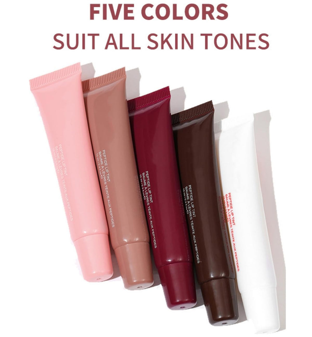 HUDABABY Lip Glaze Rose close-up, hydrating shine enhances natural lips.