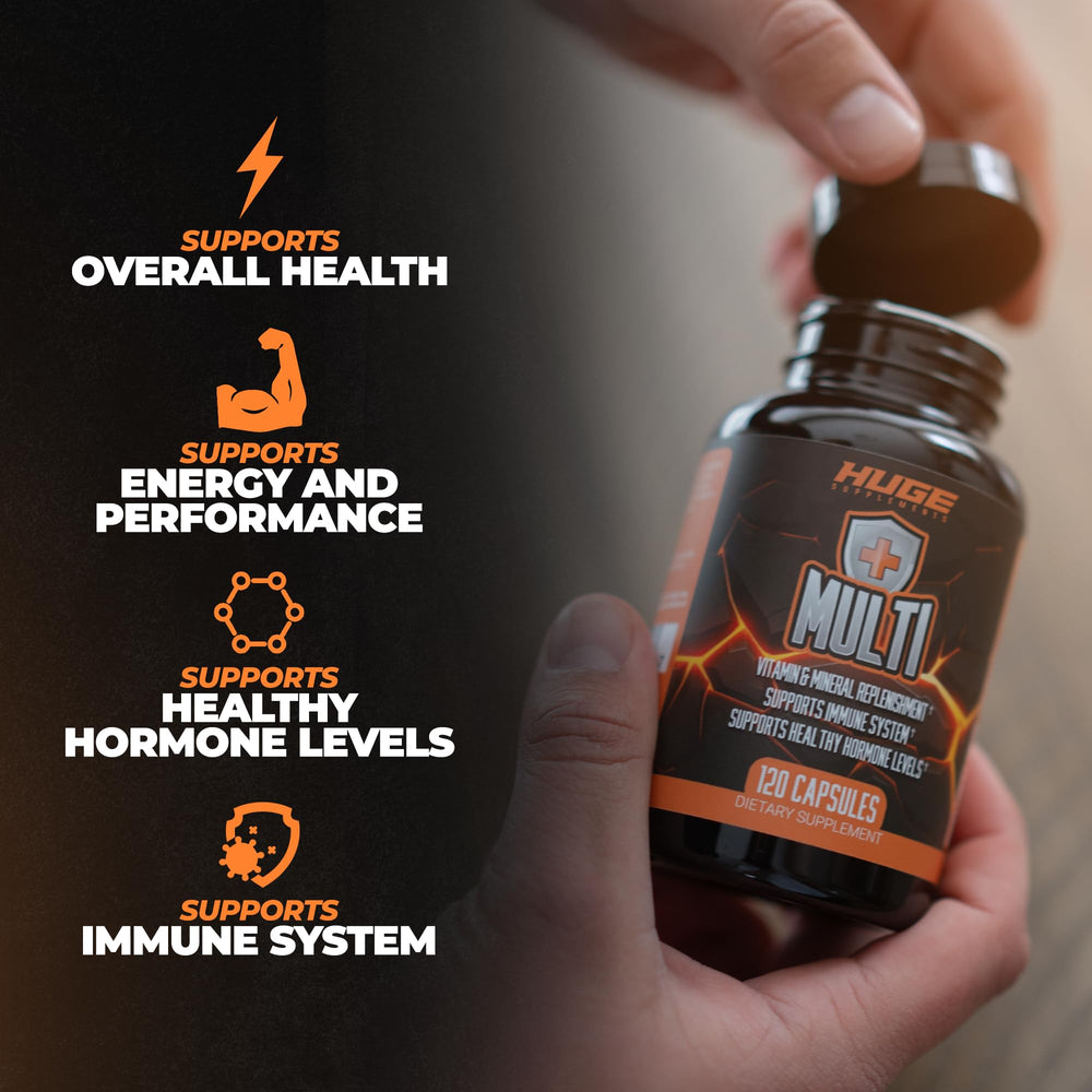 Close-up of immune-support ingredients including vitamin D3 and zinc