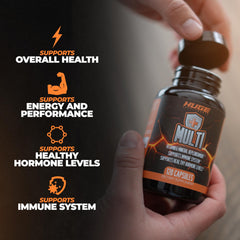 Close-up of immune-support ingredients including vitamin D3 and zinc