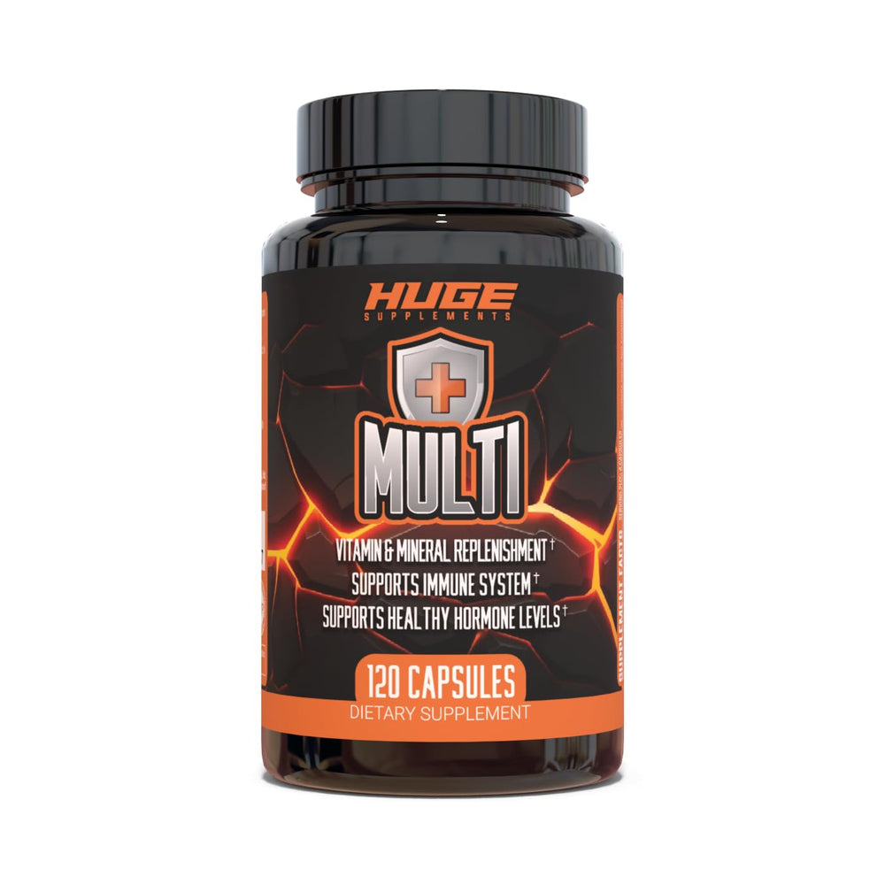 Huge Multi men's multivitamin bottle with 120 capsules