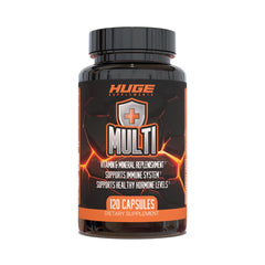 Huge Multi men's multivitamin bottle with 120 capsules