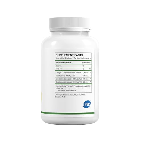 Close-up of HUJ Omega-3 odorless softgels