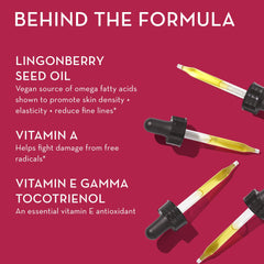 Lingonberry seed oil used for skin support