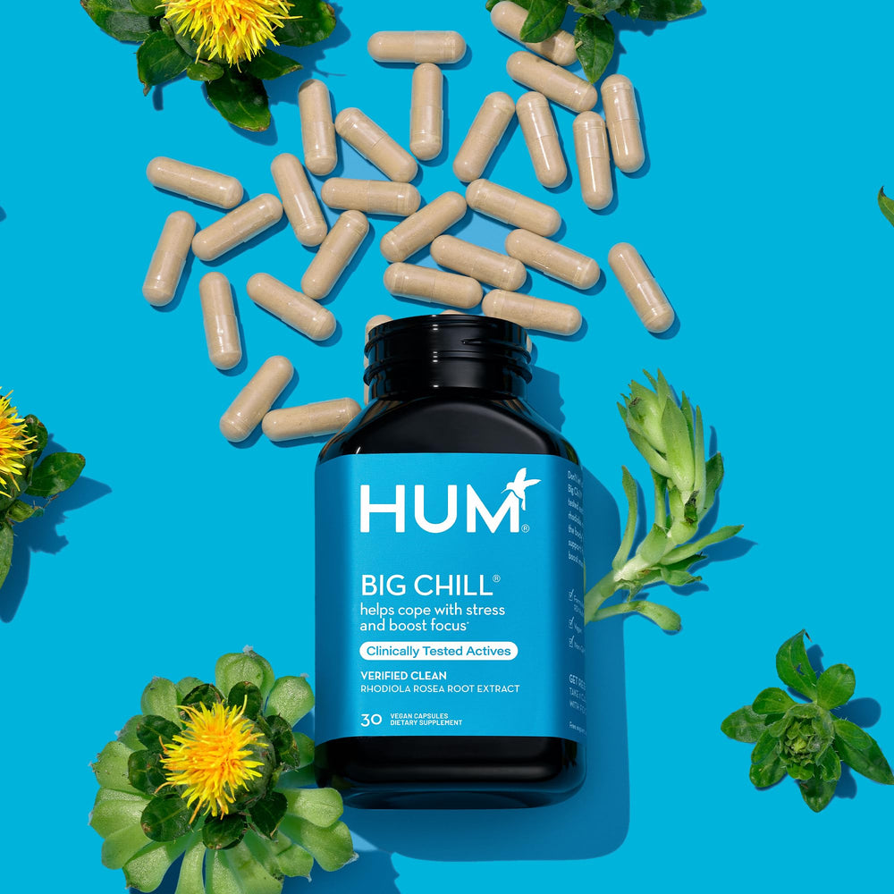 Gluten-free and non-GMO certification icons for HUM Big Chill