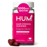 HUM Hair Growth Gummies bottle with Biotin, Zinc, and B12