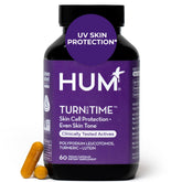 HUM Turn Back Time Turmeric supplement bottle with label