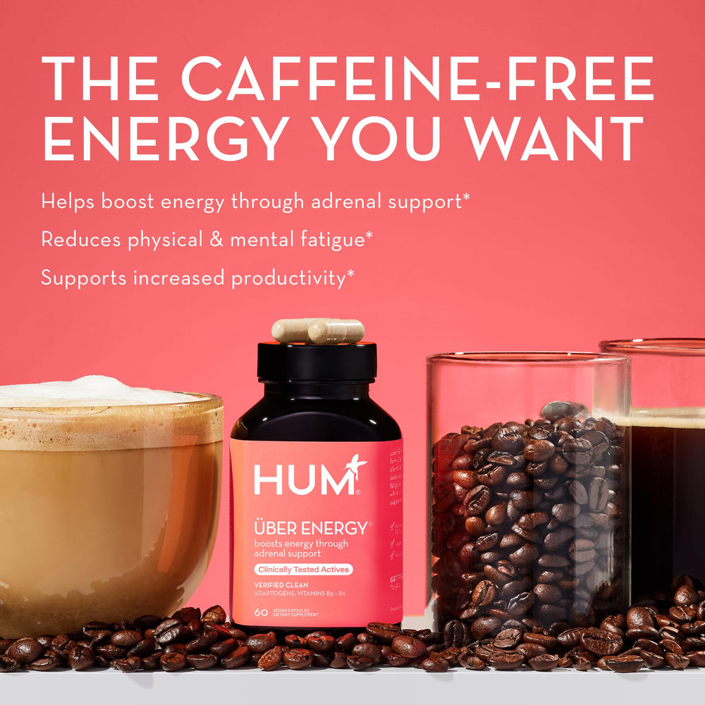 Front packaging of HUM Uber Energy Adrenal Support