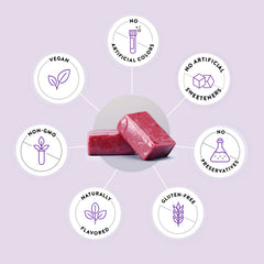 Back label of HumanN SuperGrapes Chews bottle