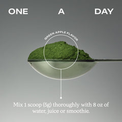 HumanN HeartGreens blended into a smoothie suggesting versatile use and flavor enhancement