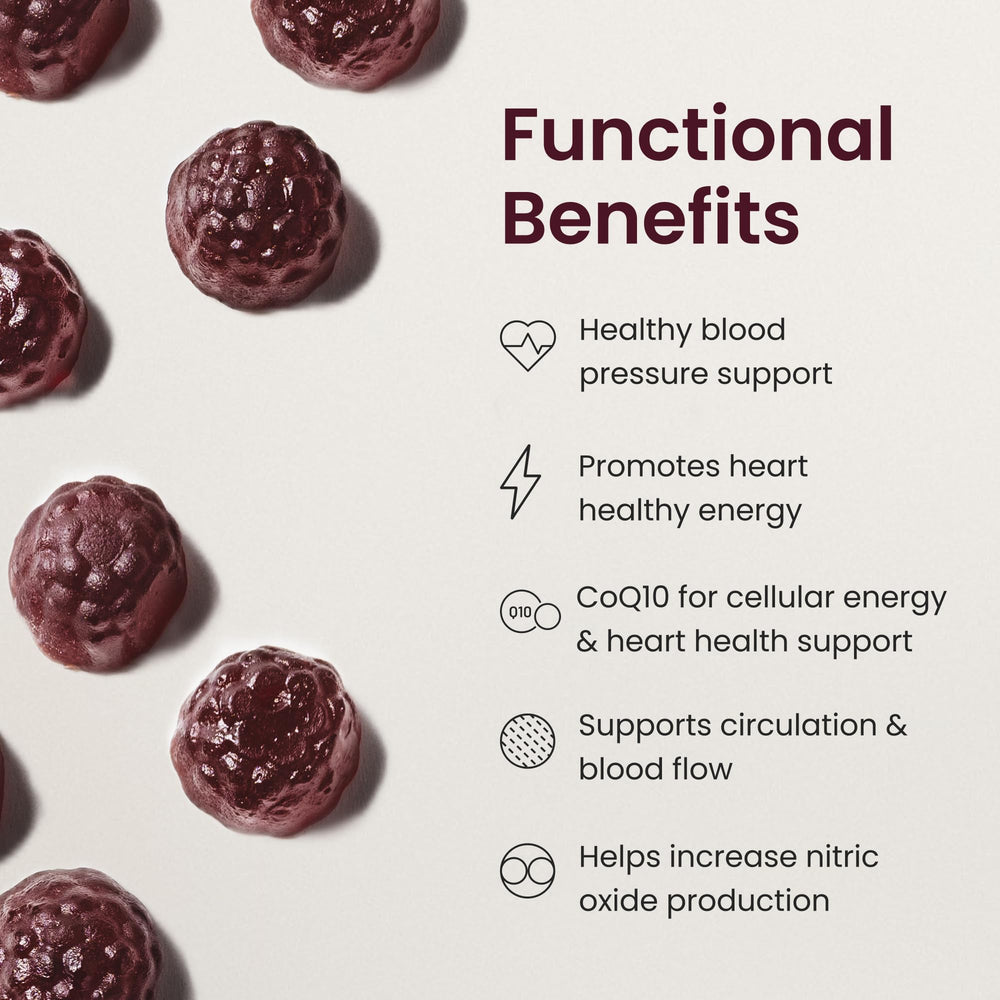 CoQ10 150 mg detail on Humann SuperBeets label