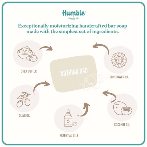 Humble Brands soap wet-hands shot illustrating effective cleansing and even texture
