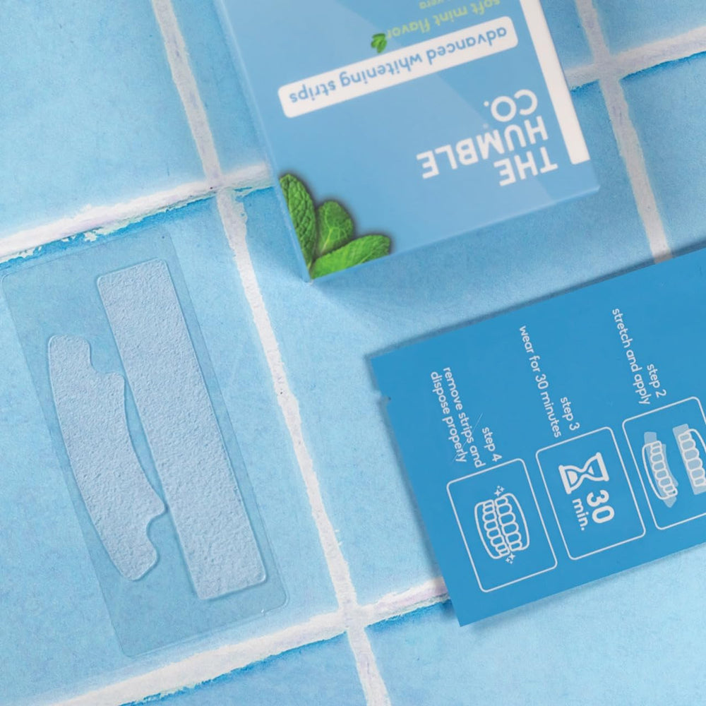Product packaging for The Humble Co Advanced Teeth Whitening Strips