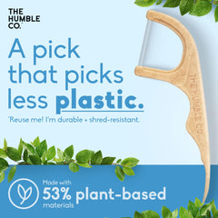 Dual-ended floss and pick design for maximum reach