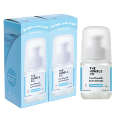 The Humble Co Mouthwash Concentrate bottle with peppermint flavor