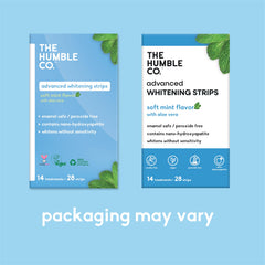 Peel and apply whitening strips sequence