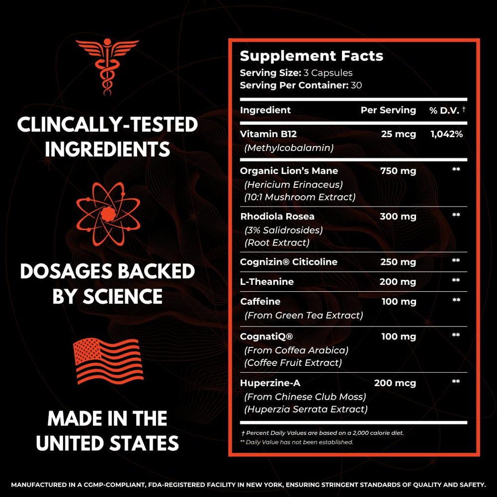 HUMBLEROOTS FOCUS CognatiQ and Cognizin pairing for neuro-support