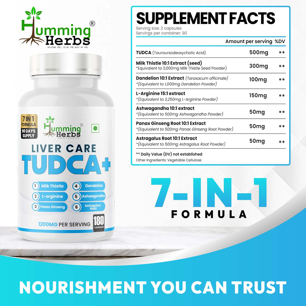Ashwagandha extract in Humming Herbs TUDCA 7in1 Complex