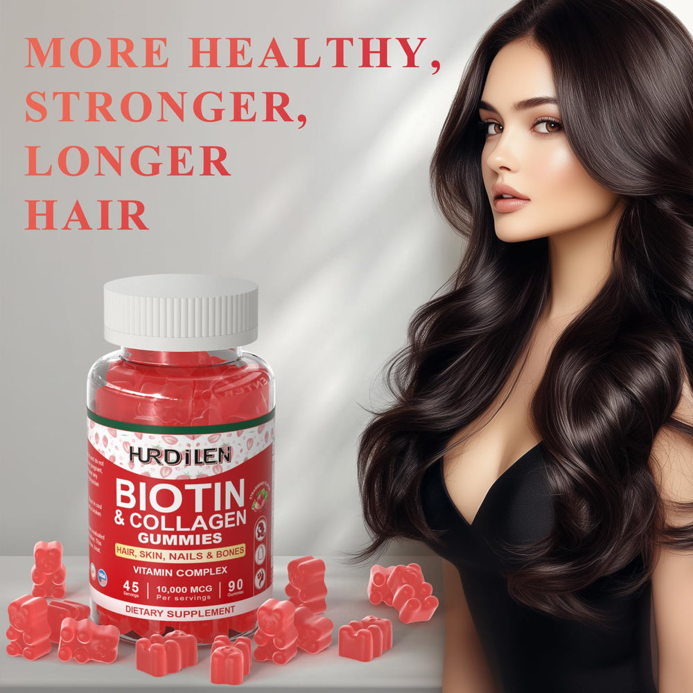 Ingredients panel for Hurdilen Biotin Collagen Gummies
