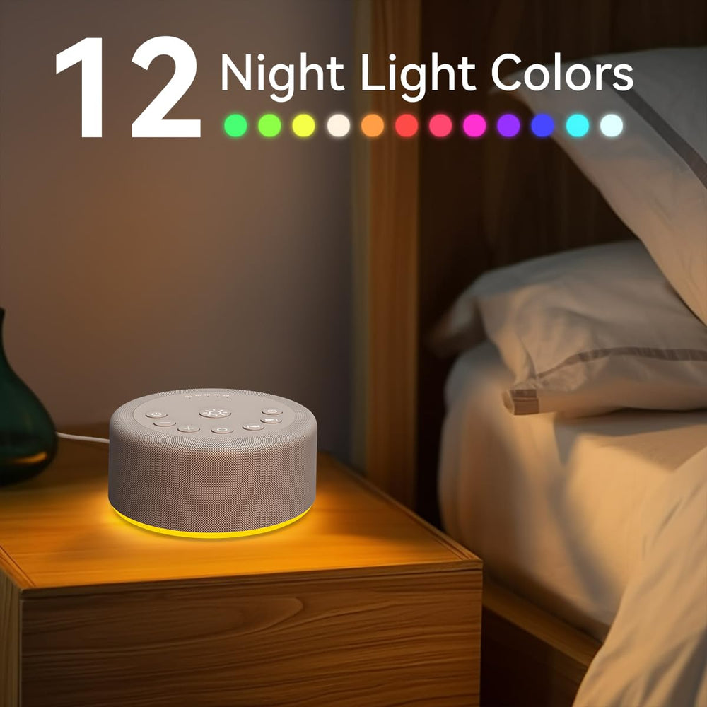 Hushing Sound Machine shows 30 non-looping sounds for sleep and concentration.