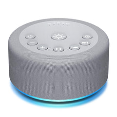 Hushing Sound Machine front view, compact bedside unit for sleep and focus.