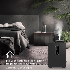 Diffuser app control screen via Smart Life on smartphone