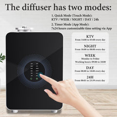 White HVAC scent diffuser illustrating cold diffusion technology