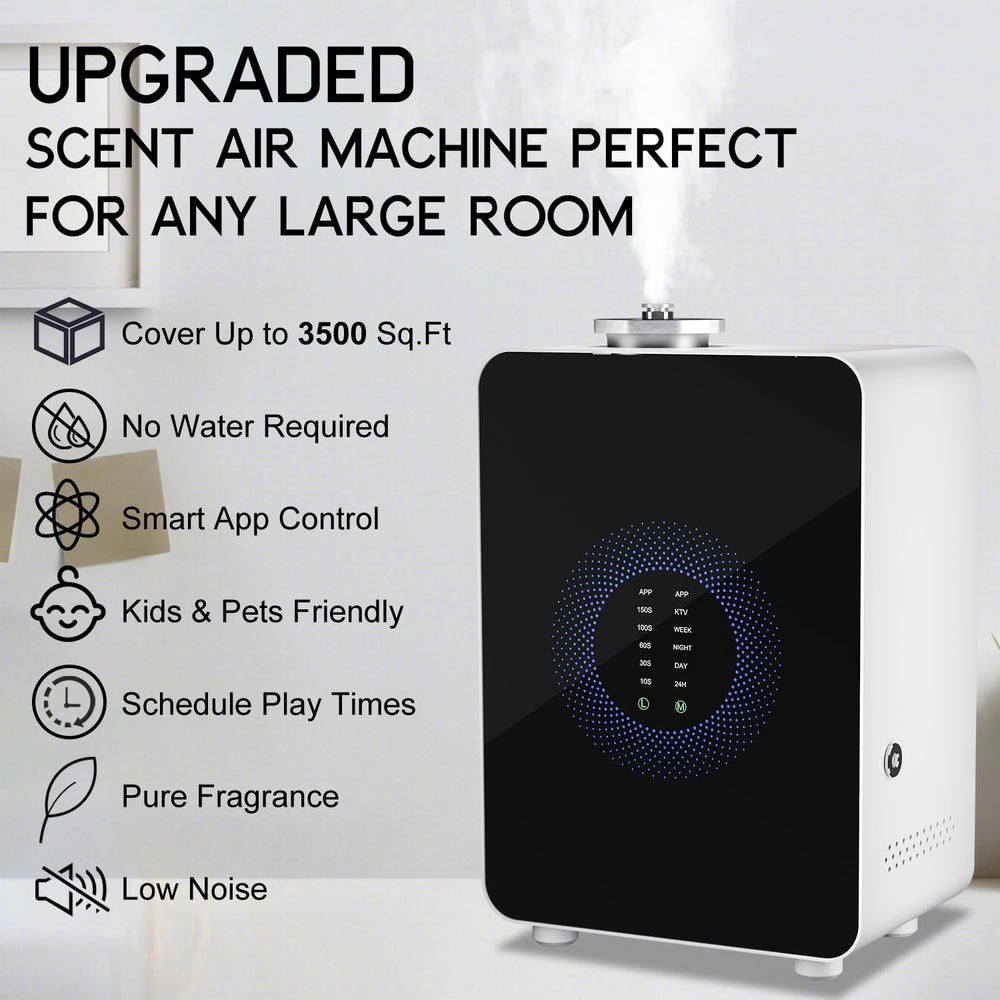 White HVAC scent diffuser – side view